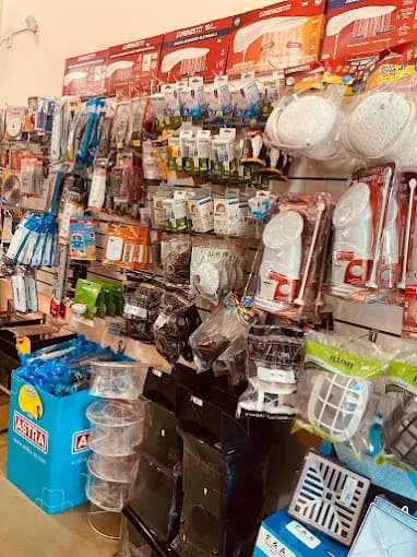 Corredor de produtos da loja